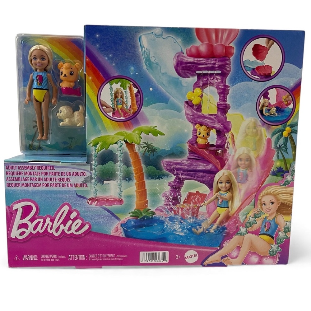 Barbie Dreamtopia Chelsea Mermaid Playset With Slide Swing & Accessories - Picture 6 of 13